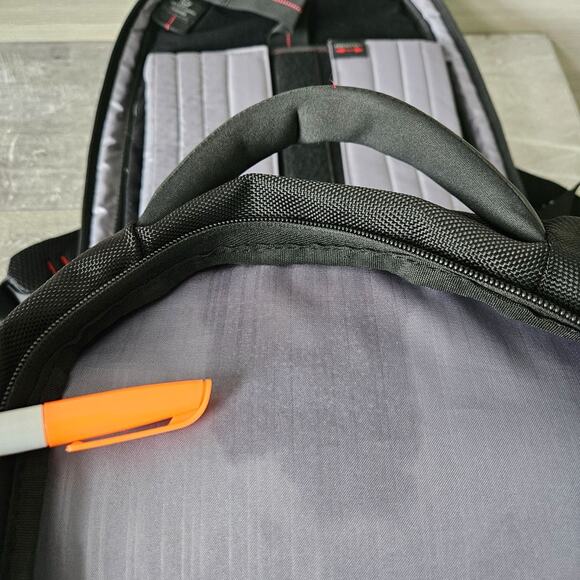 Samsonite Xenon 2 Laptop TSA Checkpoint Friendly Laptop Backpack Black Red Bag - Picture 13 of 16